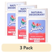3 pack Jukebox Womens Aluminum Free Deodorant Stick, Natural Deodorant for Women, Watermelon Rush, 2.65 Oz