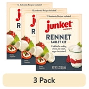 3 pack Junket Rennet Tablet Kit, 0.23 oz Bag, 8 Tablets