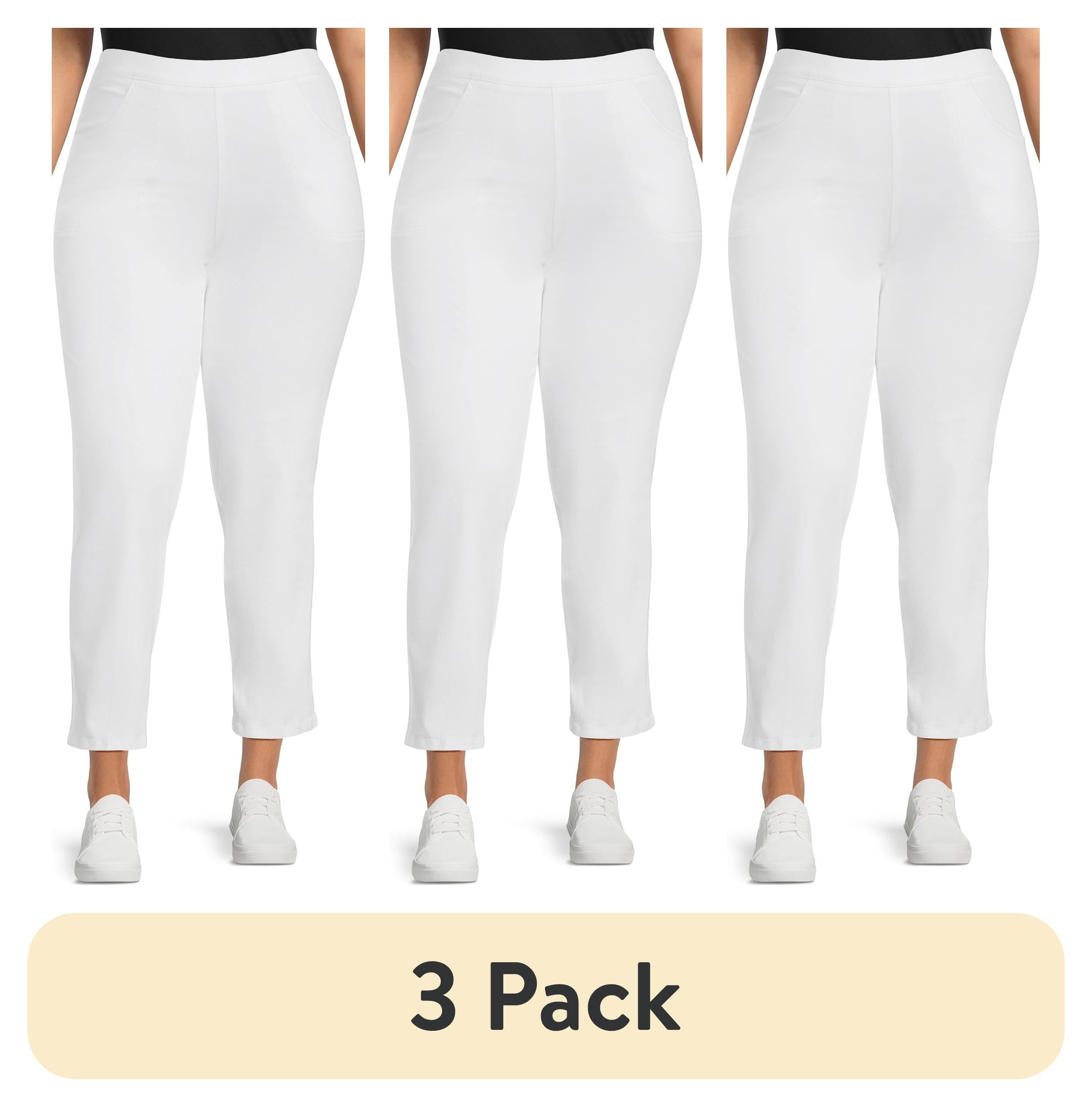 (3 pack) Just My Size Women's Plus 2 Pocket Pull-On Pant