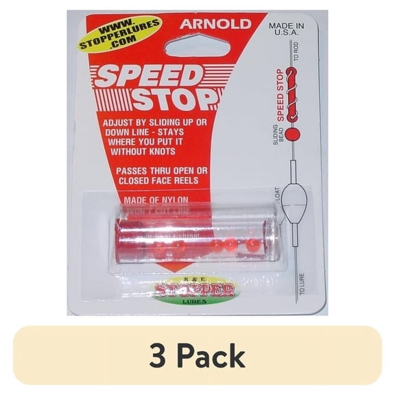 (3 pack) K&E SPEED STOPS | 5 PK Bobber Stops