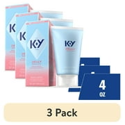 3 pack K-Y Jelly Personal Lubricant, Water Based Lube for Sexual Wellness, 4 Fl oz