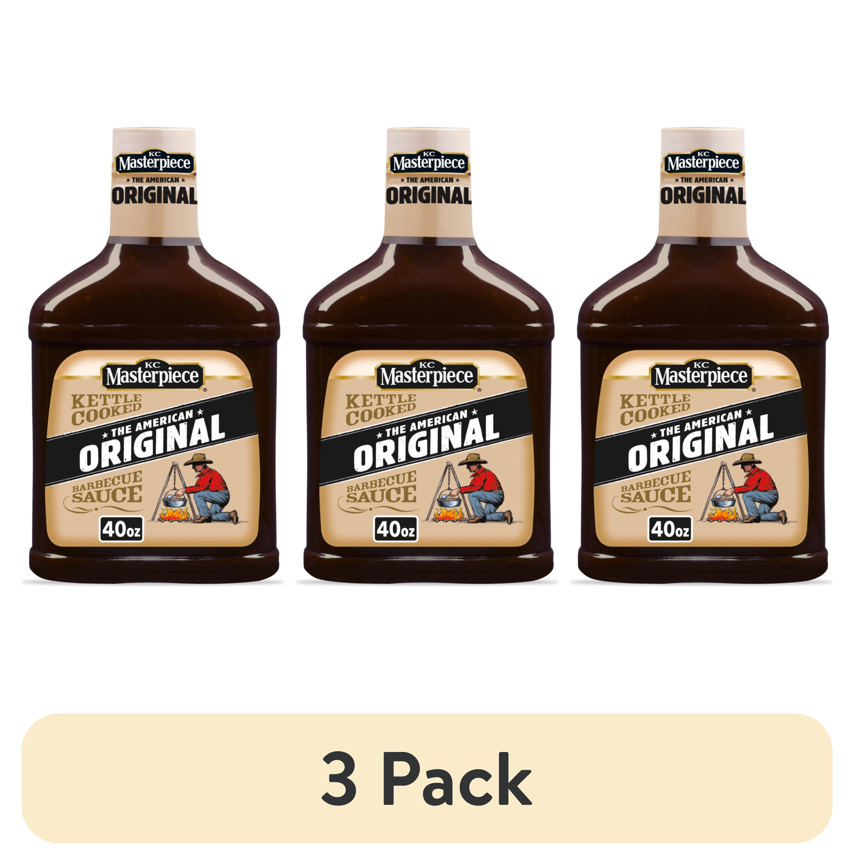 (3 pack) KC Masterpiece Original Barbecue Sauce, 40 fl oz