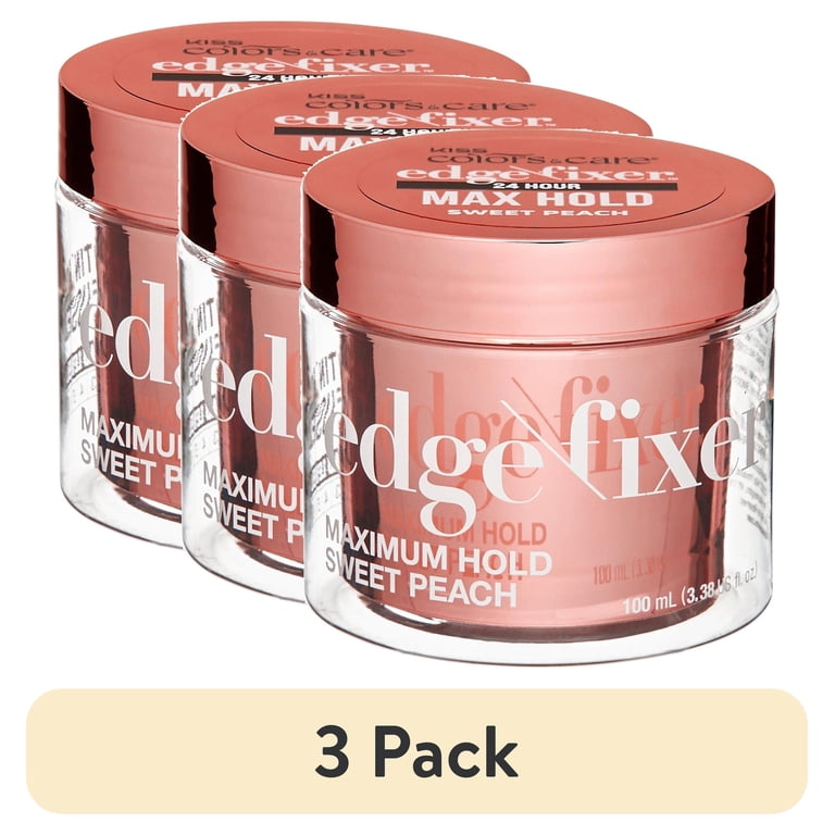 3 pack) Kiss Colors & Care Maximum Hold Edge Fixer Hair Styling