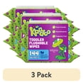 thumbnail image 1 of (3 pack) Kandoo Kids Sensitive Flushable Cleansing Wet Wipes, Potty Training Aid, Fragrance Free, 144 Wipes, 1 of 9