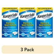(3 pack) Kaopectate Multi-Symptom Anti-diarrheal and Upset Stomach Reliever, 42 Count
