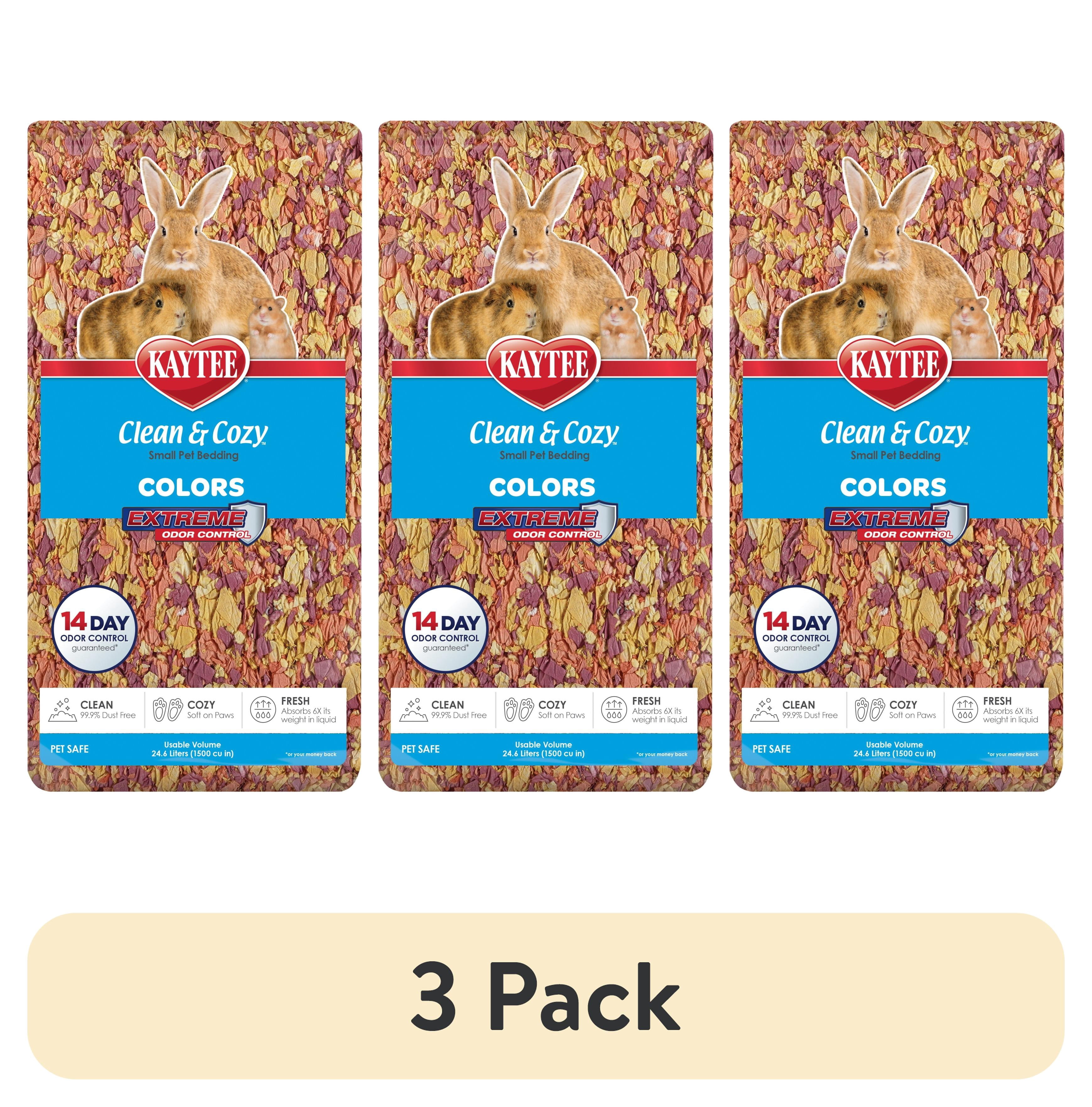(3 pack) Kaytee Clean & Cozy Colors Bedding Sunset 24.6 Liters