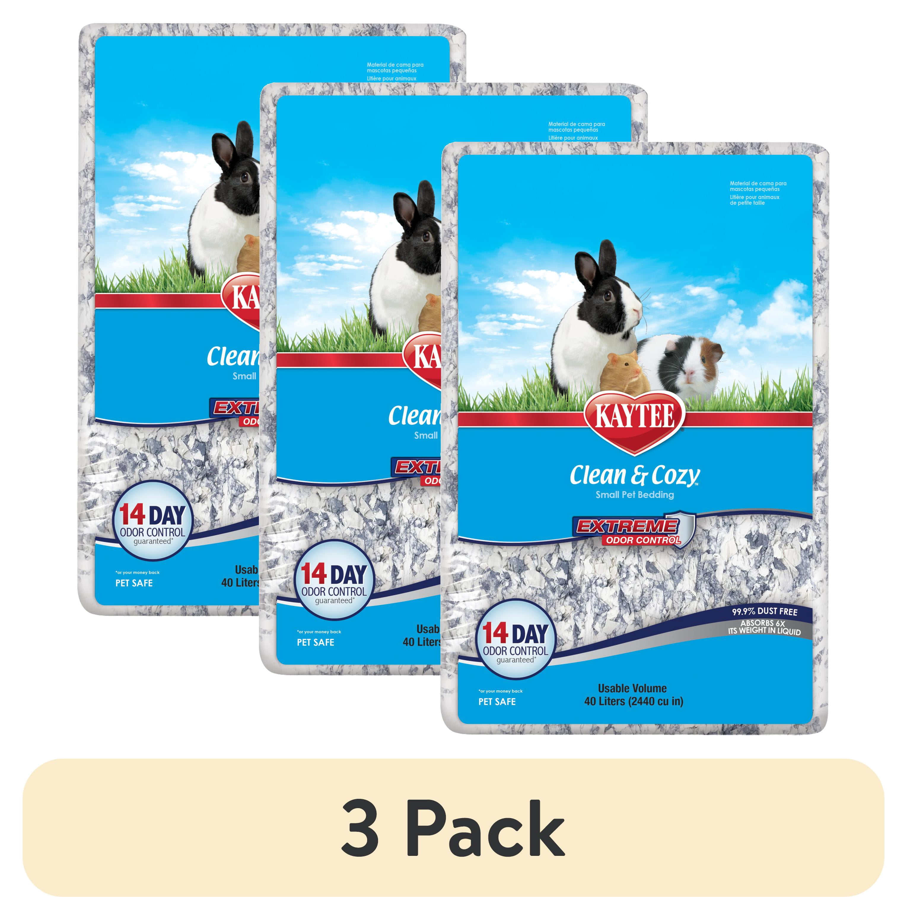 (3 pack) Kaytee Clean & Cozy Extreme Odor Control Bedding 40 Liters