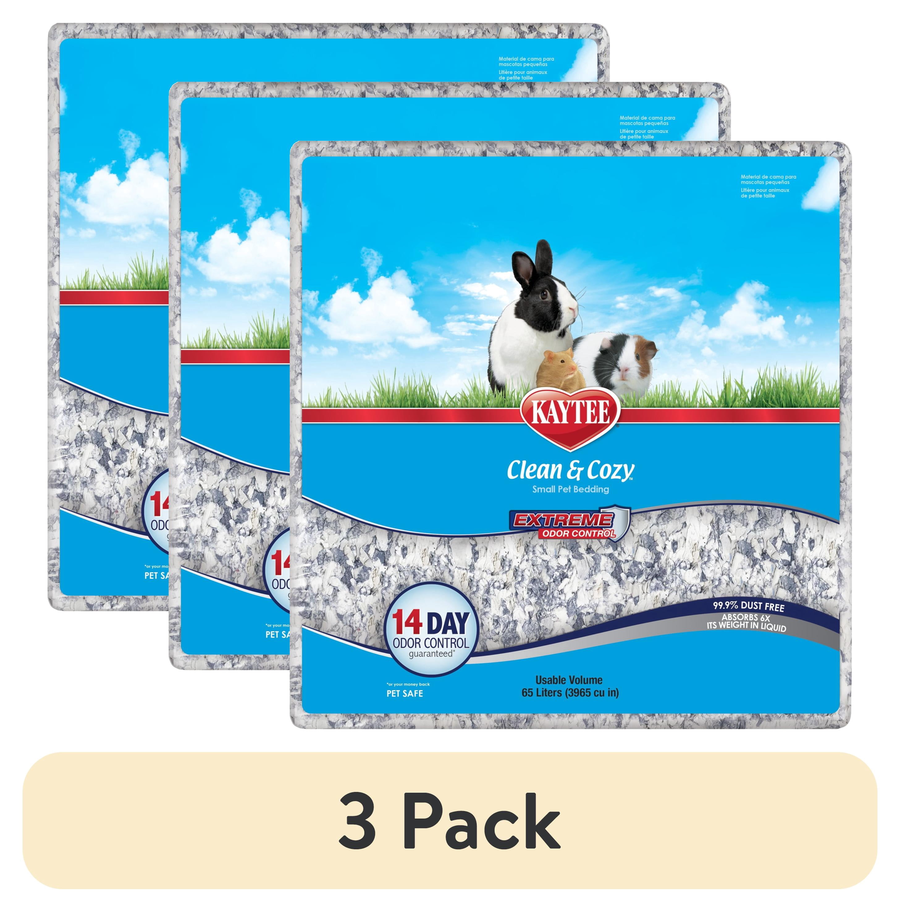 (3 pack) Kaytee Clean & Cozy Extreme Odor Control Bedding 65 Liters