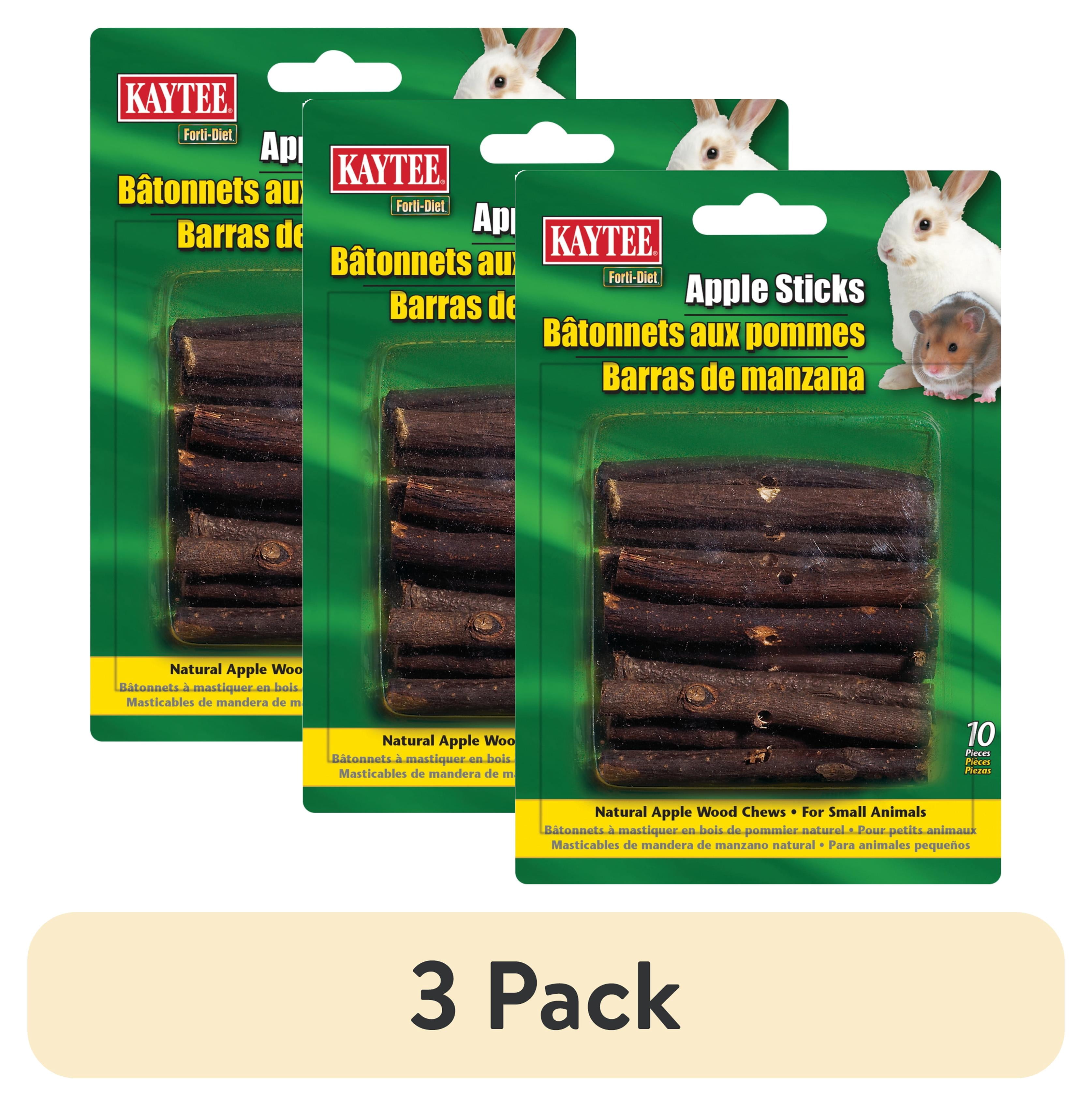 (3 pack) Kaytee Forti-Diet Apple Orchard Treat Sticks, 10 Count