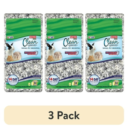 (3 pack) Kaytee Forti-Diet Clean Comfort Bedding, Extreme Odor Control Small Animal Bedding, 24.6L