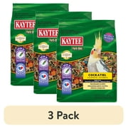 (3 pack) Kaytee Forti-Diet Cockatiel Pet Bird Food Seed, 3 lbs