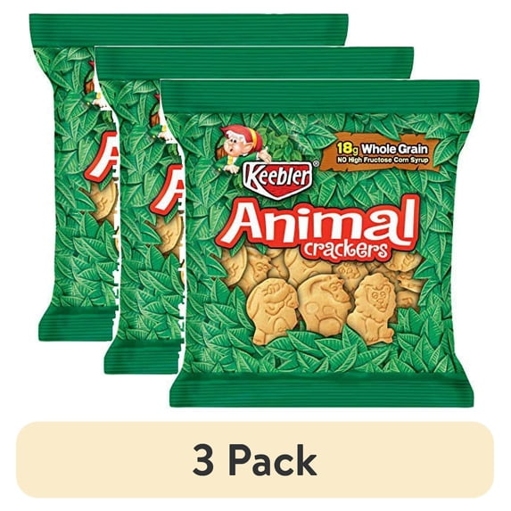 (3 pack) Keebler Animal Cookie, 1-Ounce Single Serve Packs (Pack of 150)