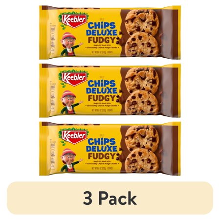 (3 pack) Keebler B Chips Deluxe Fudgy Baked Cookies 9.6oz