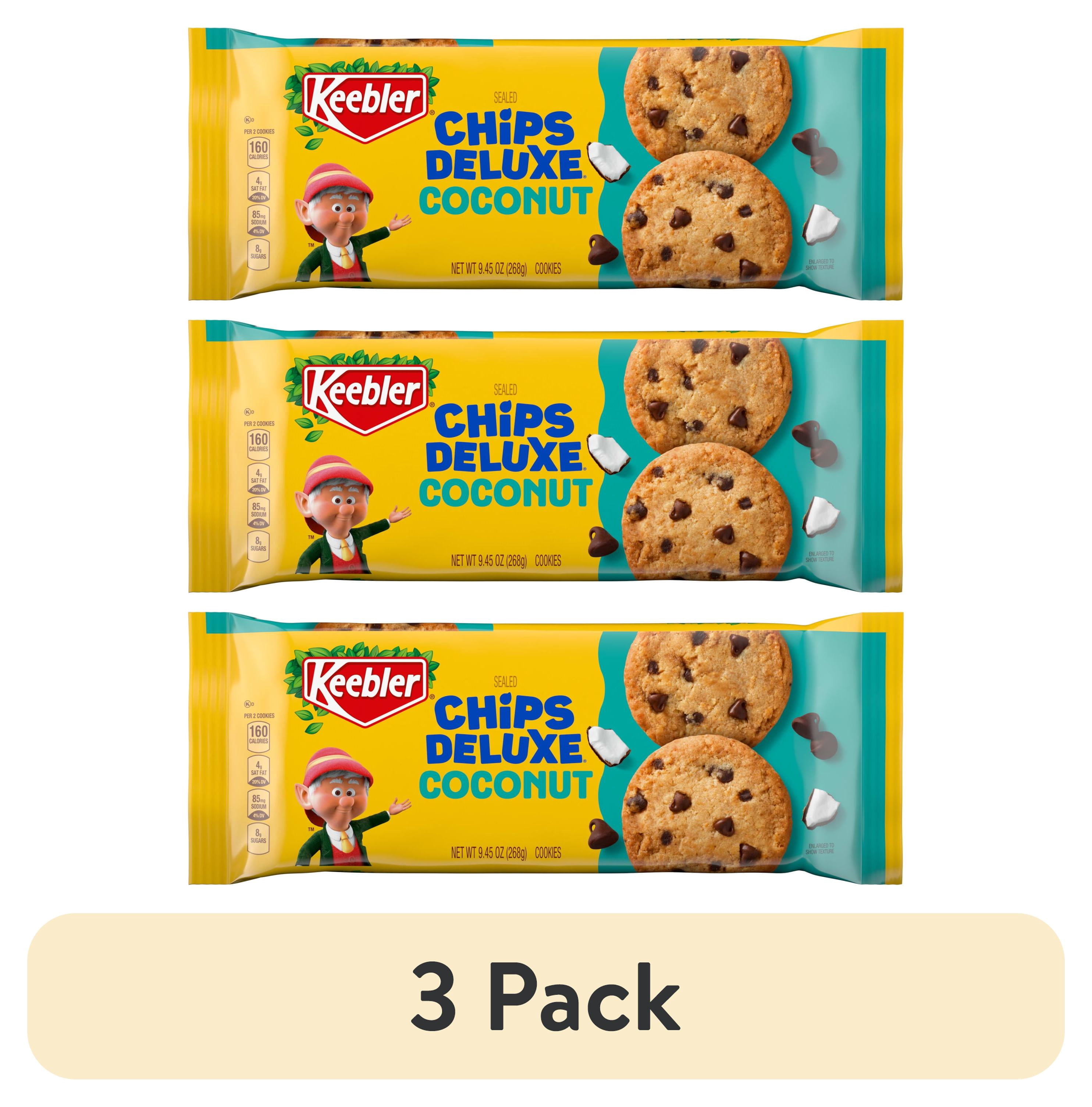 (3 pack) Keebler Chips Deluxe Coconut Baked Cookies, 9.45oz