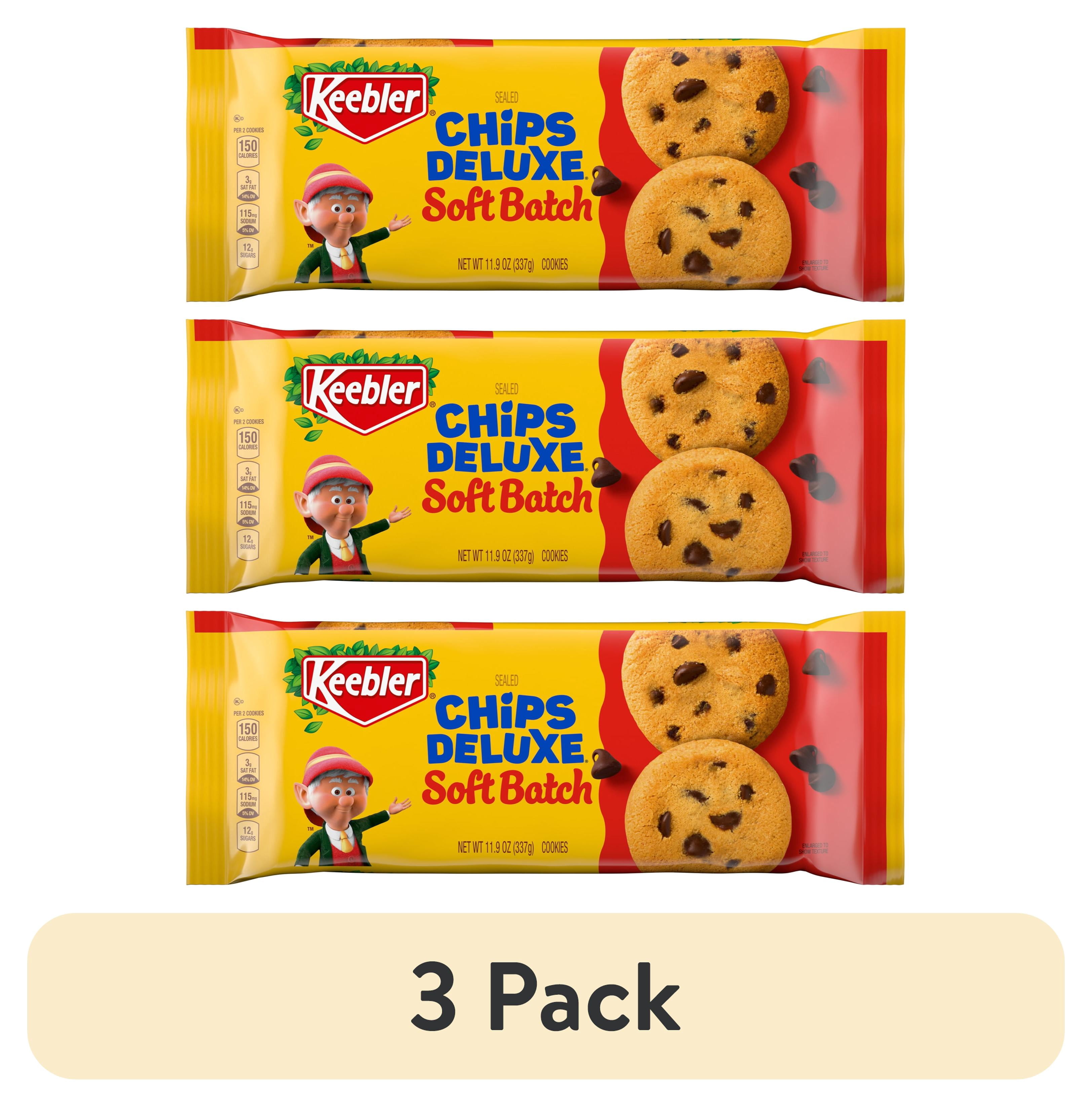 (3 pack) Keebler Soft Baked Chips Deluxe Chocolate Cookies, 11.9 oz