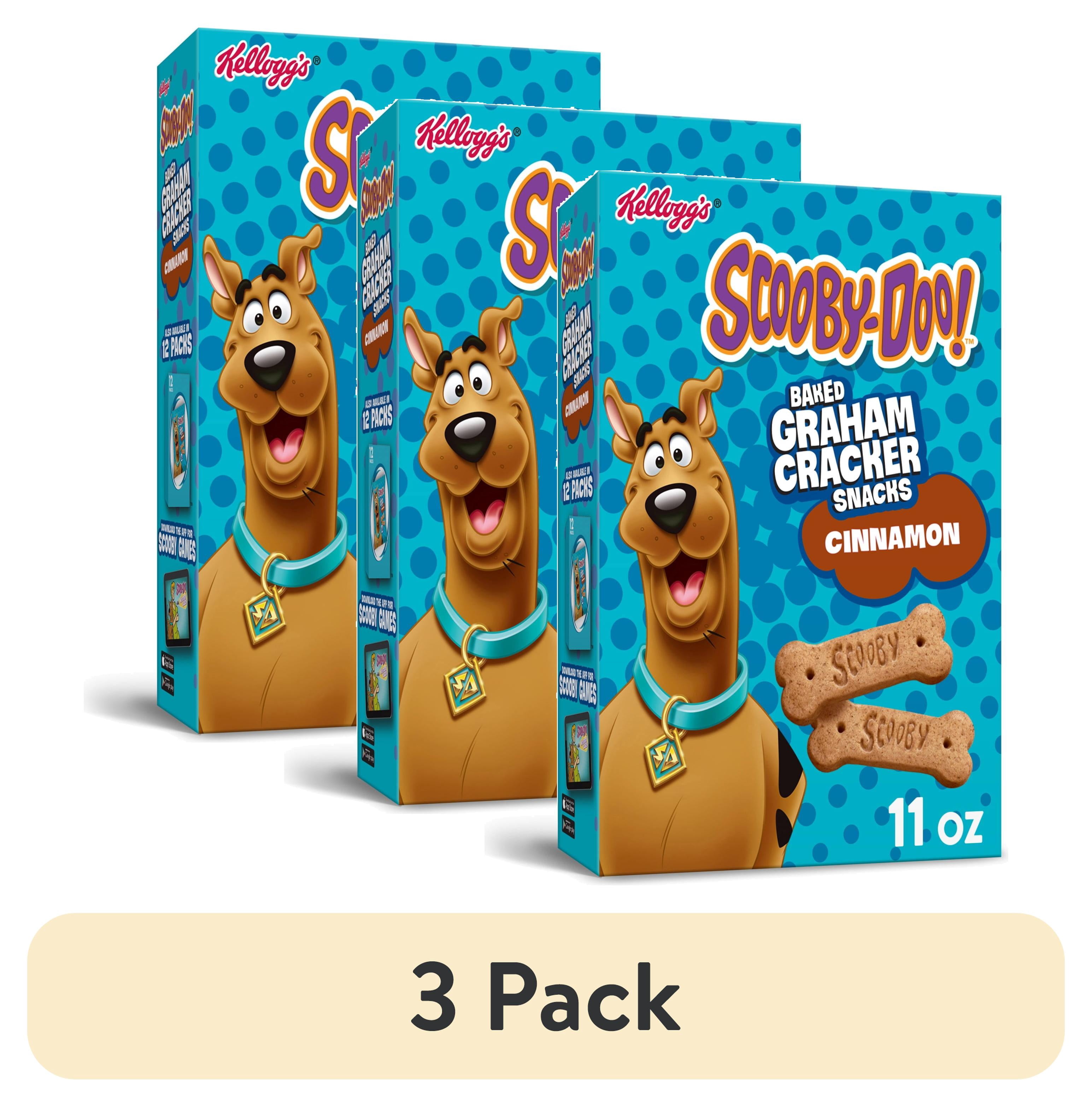 (3 pack) Kellogg's Cinnamon Baked Graham Cracker Sticks, Lunch Snacks, 11 oz