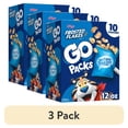 thumbnail image 1 of (3 pack) Kellogg's Frosted Flakes Go Packs Cereal, Kids Snacks, Lunch Snacks, Original, 12oz Box (10 Pouches), 1 of 13
