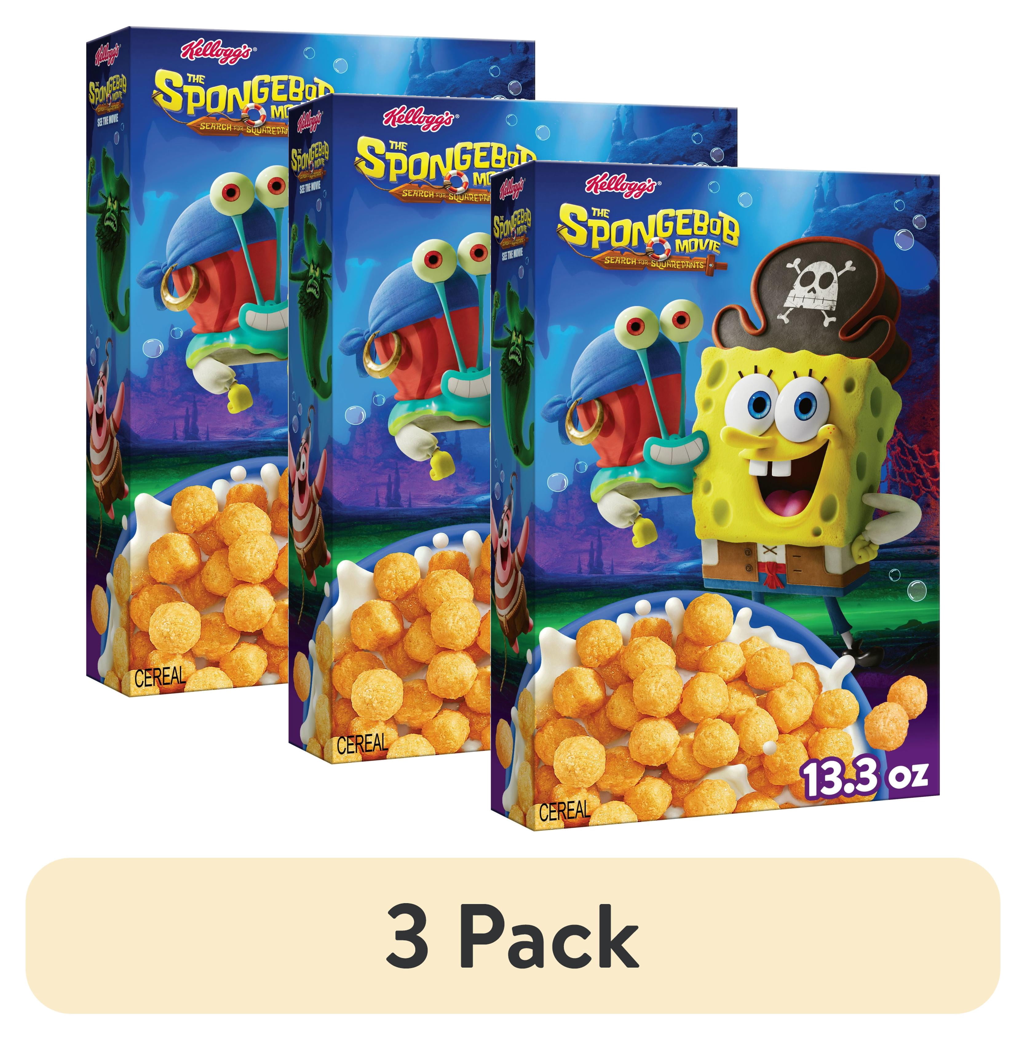 (3 pack) Kellogg's Original Breakfast Cereal, Kids Snacks, 13.3 oz