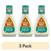 (3 pack) Ken's Steak House Buttermilk Ranch Salad Dressing 16 oz