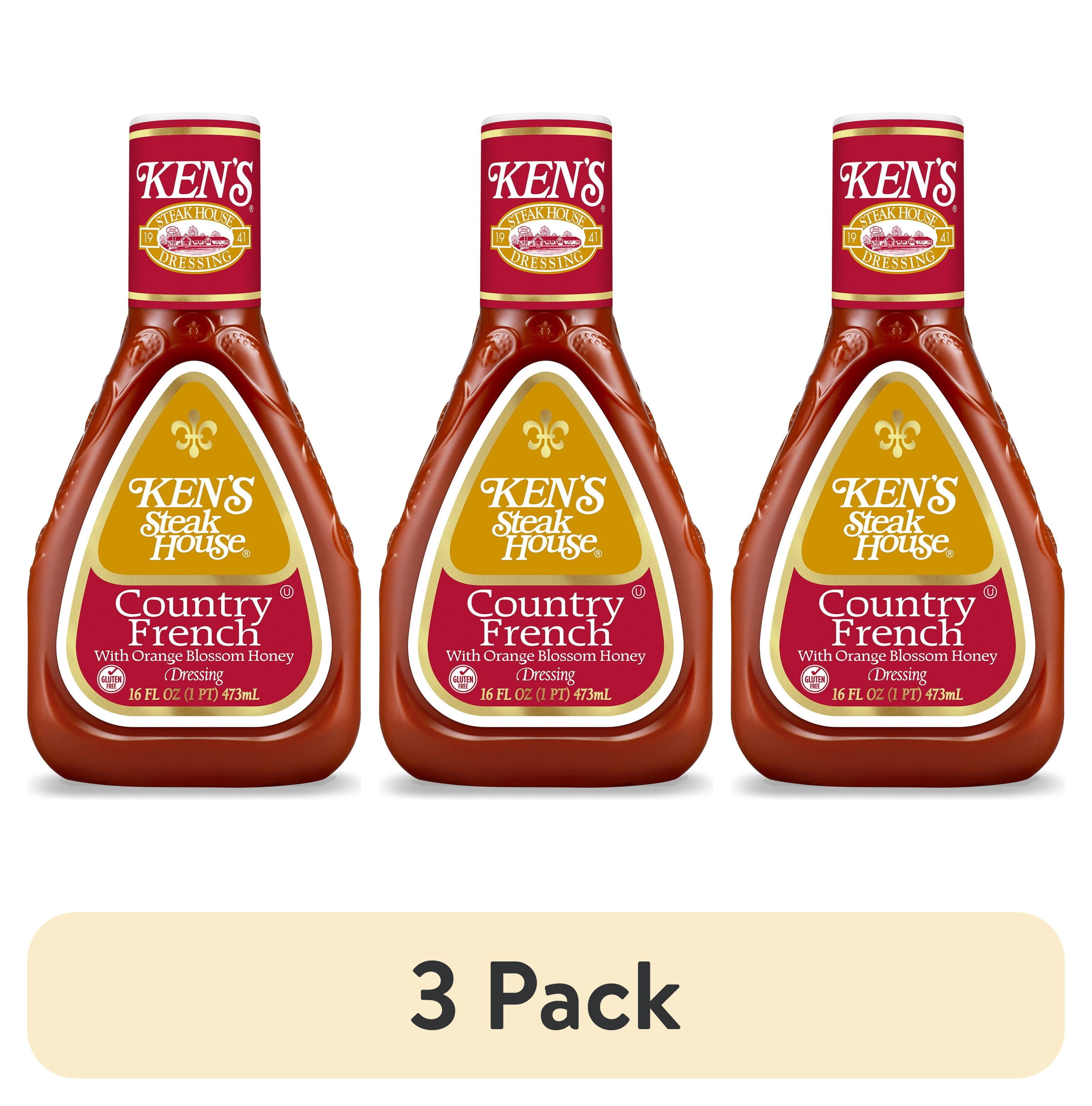ken's country french dressing with orange blossom honey Ken's Steak House® Country French with Orange Blossom Honey Salad Dressing  16 fl oz