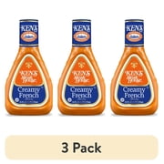 (3 pack) Ken's Steak House® Creamy French Salad Dressing 16 fl oz