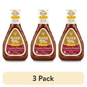 (3 pack) Ken's Steak House Lite Country French Salad Dressing 16 fl oz