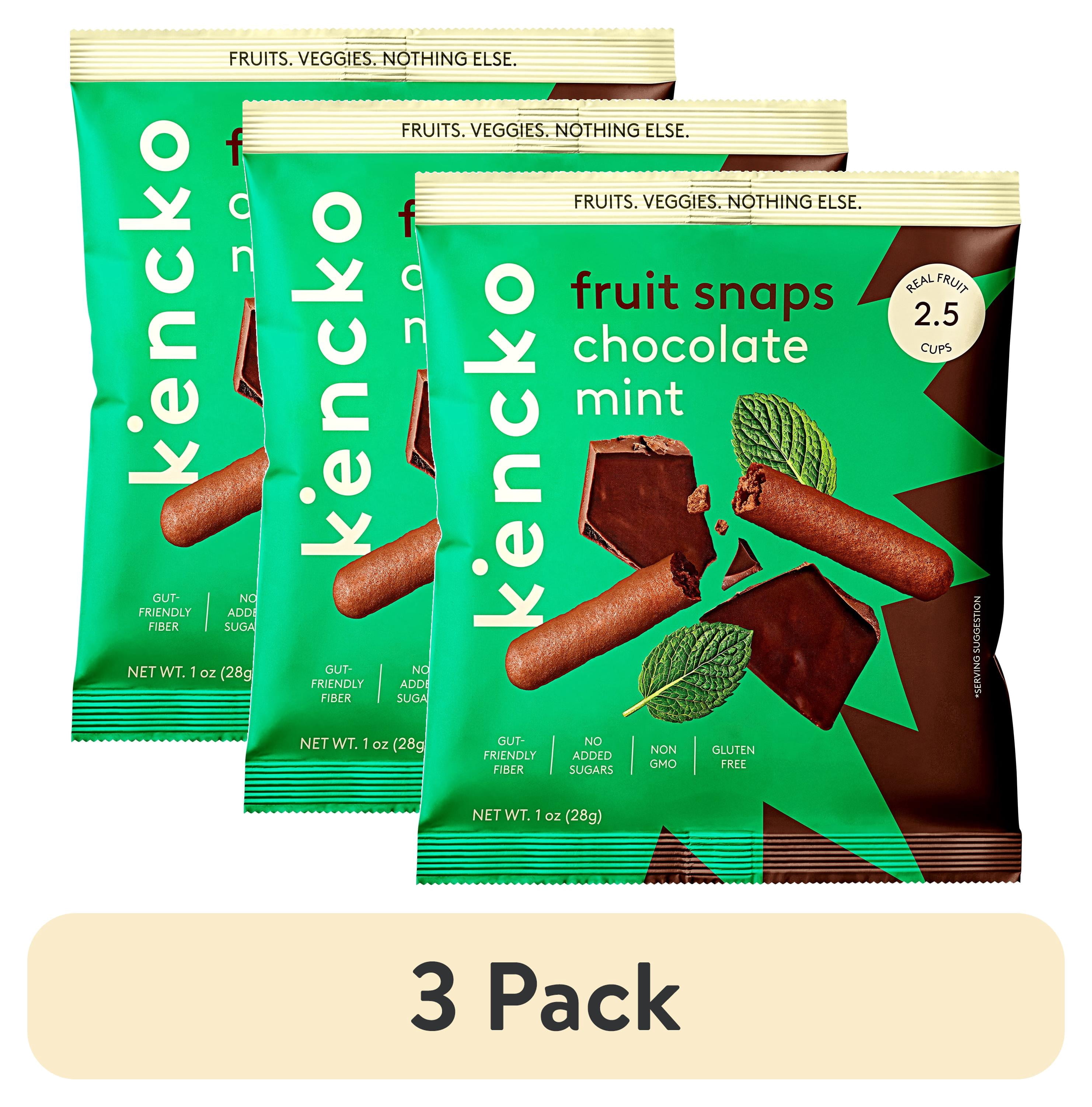 Kencko Chocolate Mint Crunchy Fruit Snaps, Freeze Dried Fruit
