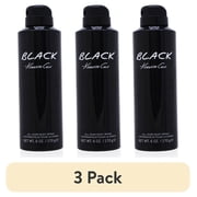 3 pack Kenneth Cole Black Body Spray for Men, 6 oz