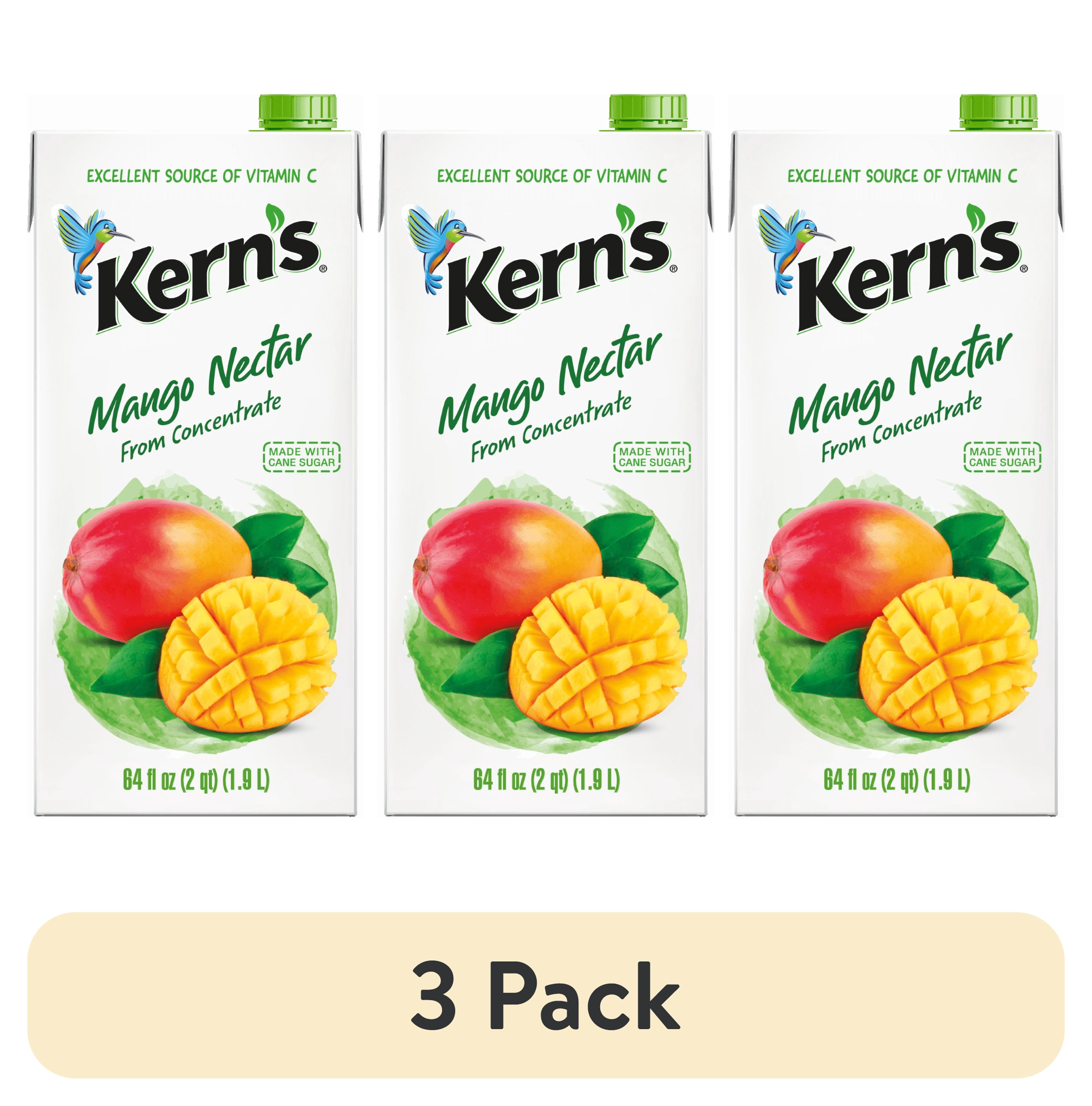 (3 pack) Kern’s Mango Nectar Juice, 64 fl oz
