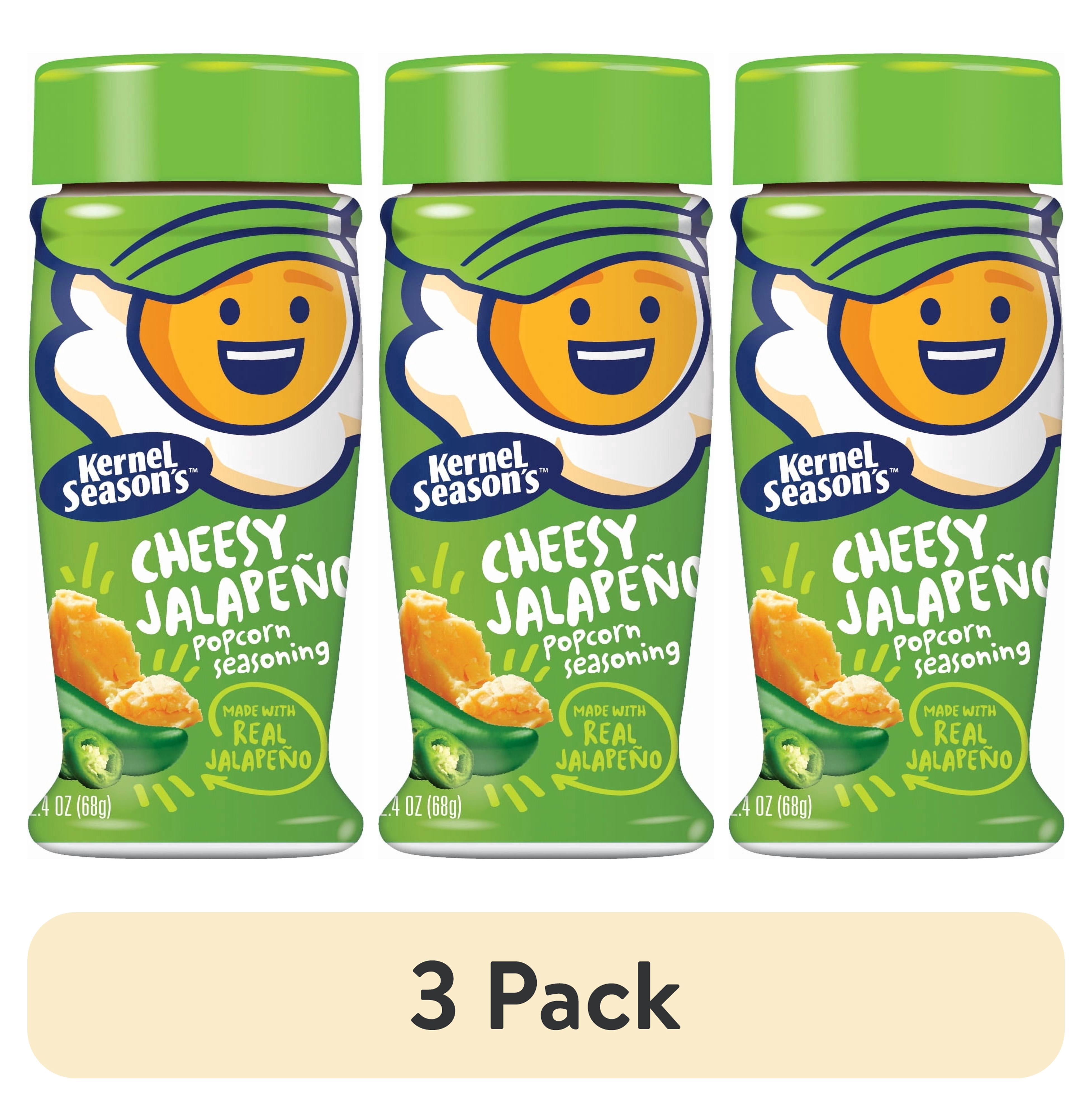 (3 pack) Kernel Season's Cheesy Jalapeno Popcorn Seasoning, 2.4 oz