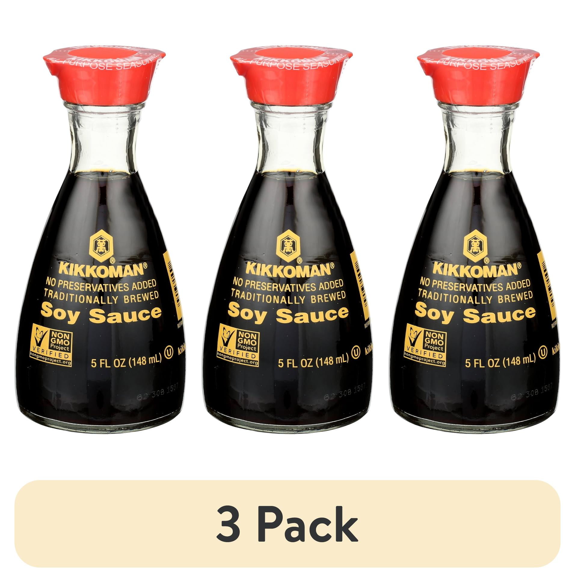 (3 pack) Kikkoman Soy Sauce Dispenser, 5 oz
