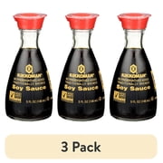 (3 pack) Kikkoman Soy Sauce, 5 fl Bottle