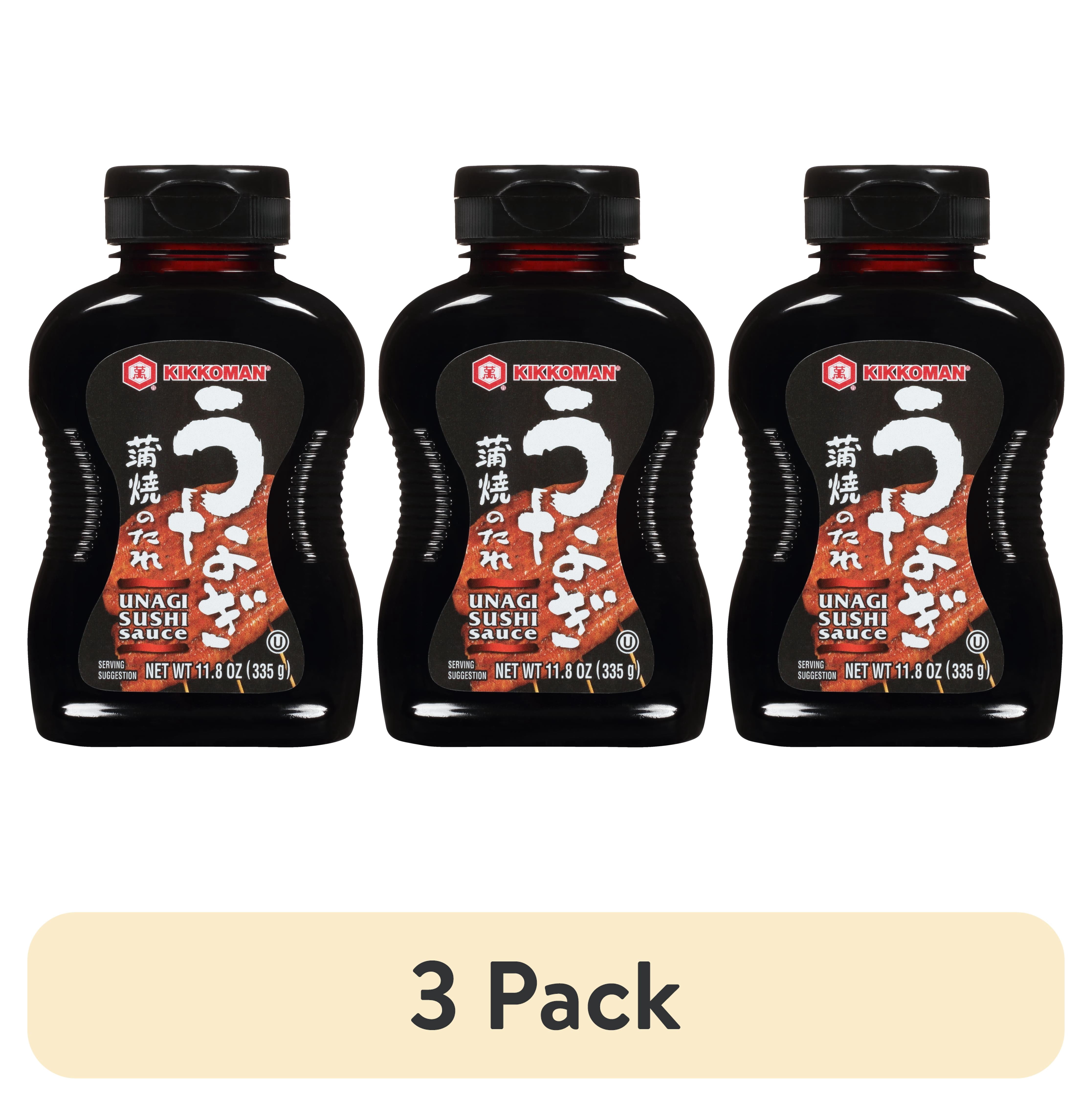 (3 pack) Kikkoman Unagi Sushi Sauce, 11.8 oz Bottle