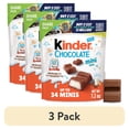thumbnail image 1 of (3 pack) Kinder Chocolate Mini Bars with Creamy Milky Filling, Individually Wrapped Candy, Share Pack, 7.2 oz, 1 of 18