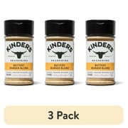 (3 pack) Kinder's Buttery Burger Blend Seasoning, 2.1 oz Small Bottle