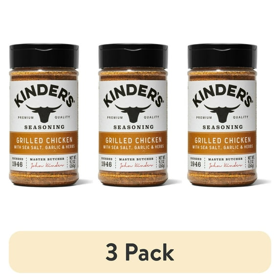 (3 pack) Kinder's Grilled Chicken Seasoning 9.2 Ounce