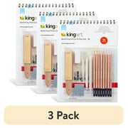 (3 pack) Kingart Studio, Sketching & Drawing Pencil Art Set Kit, 16 Pc., For Beginners and Experts