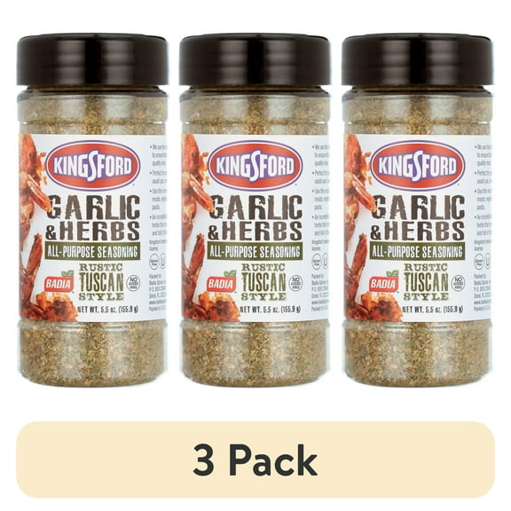 (3 pack) Kingsford Garlic and Herbs All Purpose Seasoning