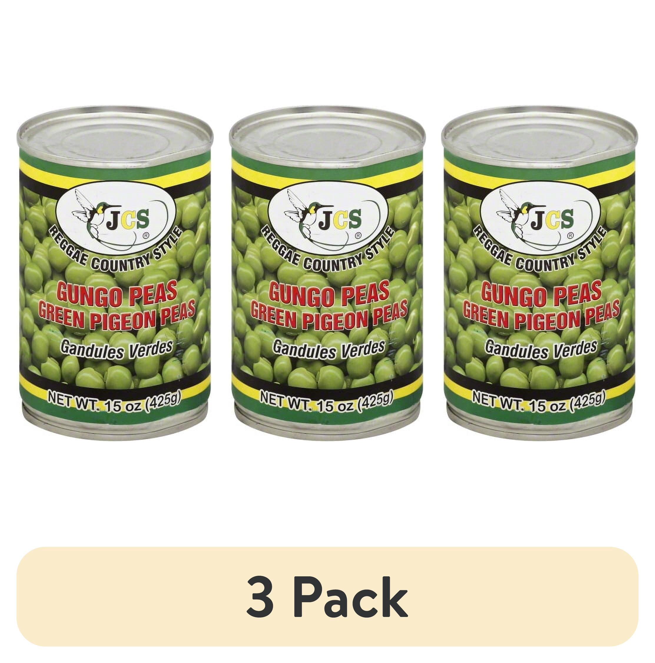 (3 pack) Kingston Miami Trading JCS Gungo Peas, 15 oz