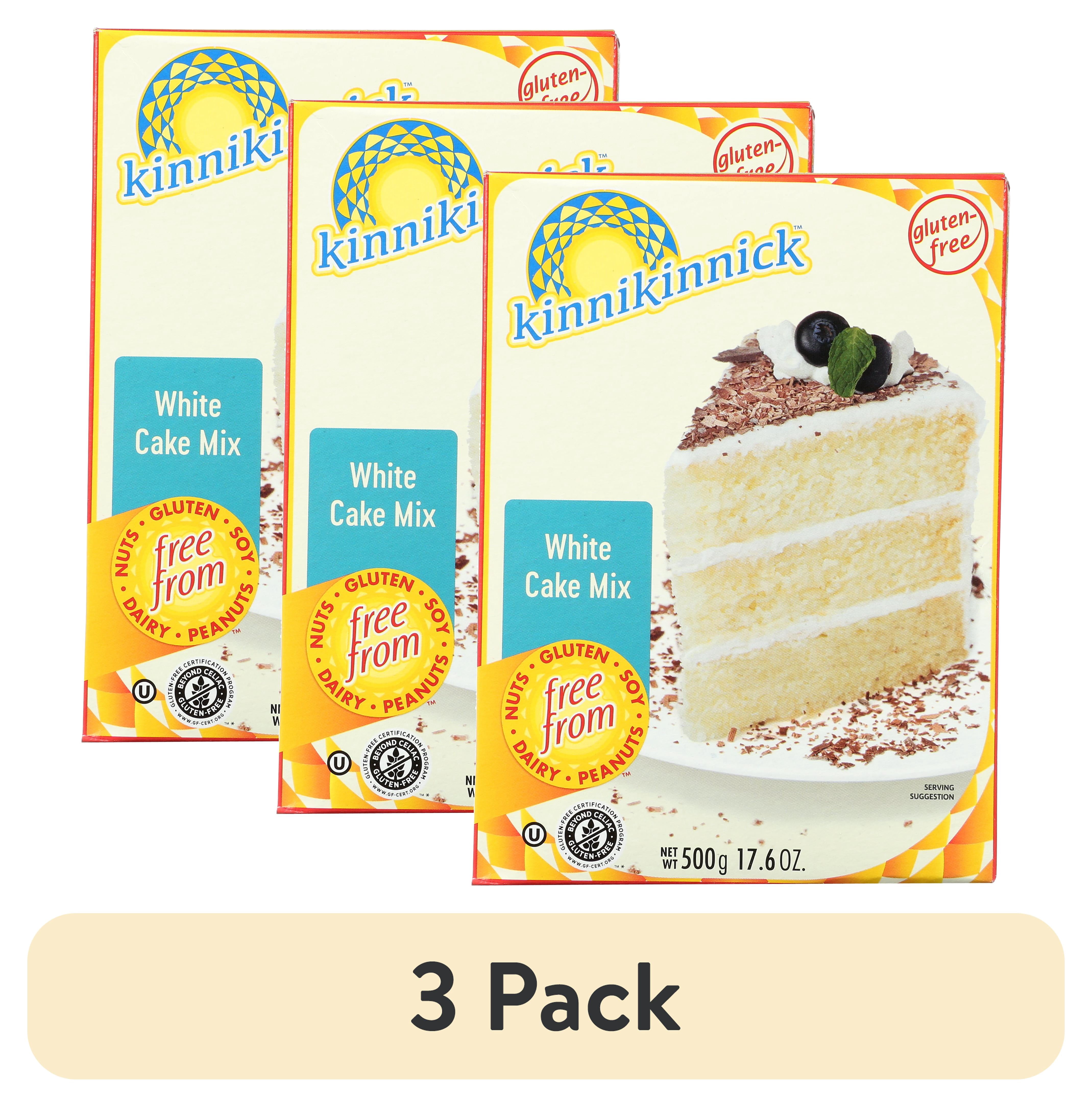 (3 pack) Kinnikinnick Foods Mix Cake White 17. 6 Oz -Pack of 6