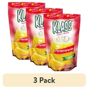 (3 pack) Klass Aguas Frescas Pineapple, with Vitamin C, Multiserve, Powdered Drink Mix, 14.1oz