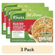 (3 pack) Knorr Rojo Red Rice Seasoning Mix, 2.39 oz 4 Count