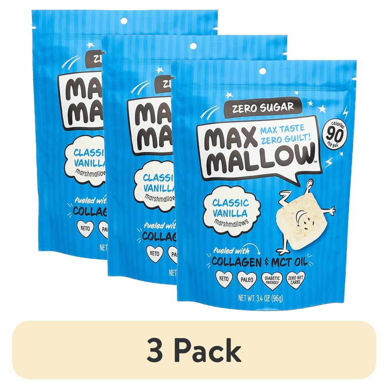 金村修 MARSHMALLOW BRAIN WASH 3 pack) Know Brainer Max Mallow Classic Vanilla- Guilt-Free & Zero