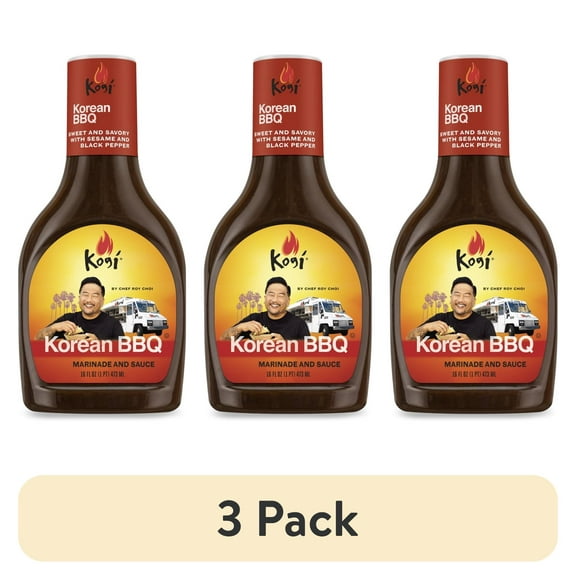 (3 pack) Kogi Korean BBQ Marinade and Sauce 16 fl oz