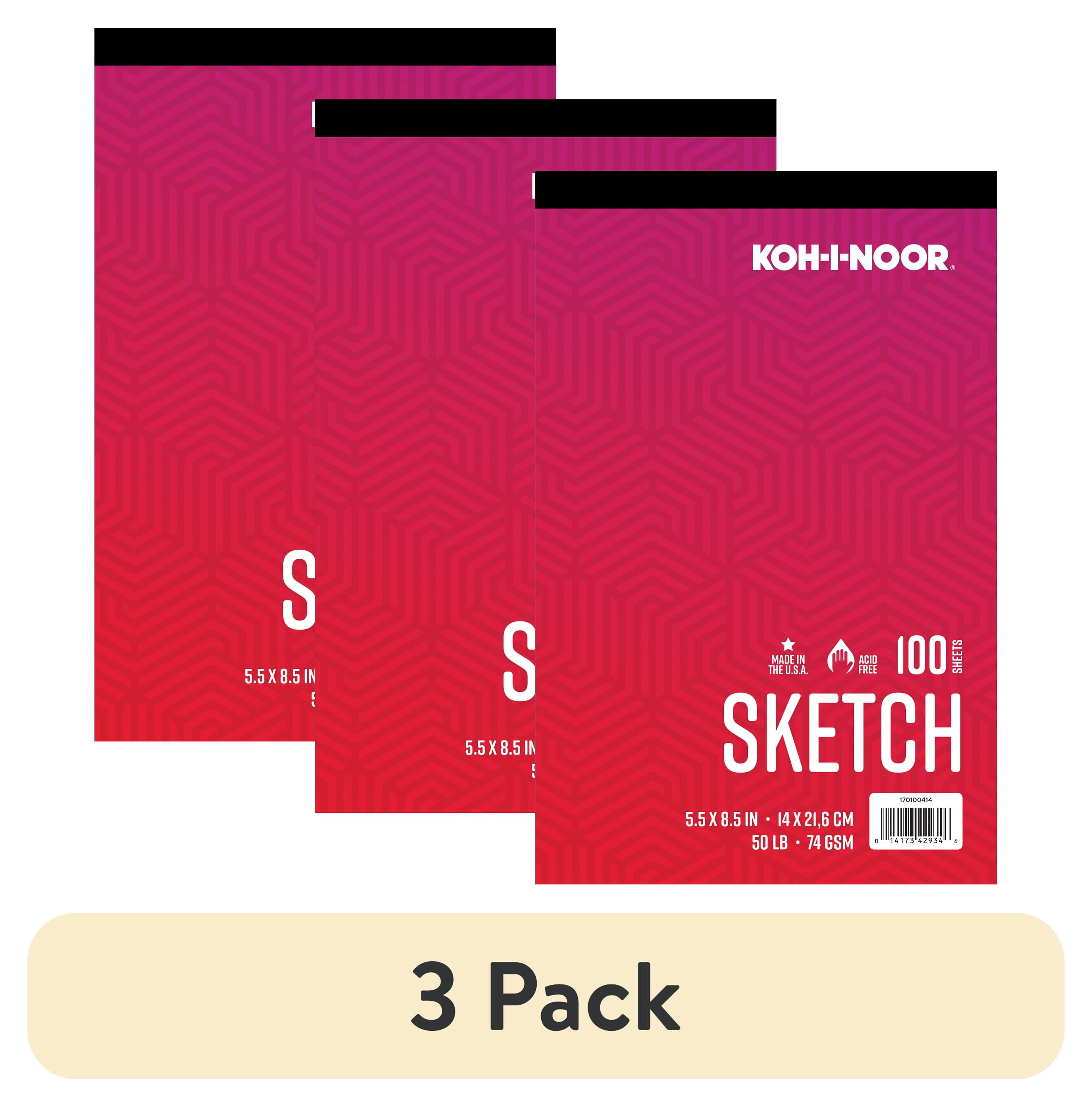 Kohinoor Sketch Paper Pad 5.5" x 8.5" 50lb./74GSM 100 Sheets ...
