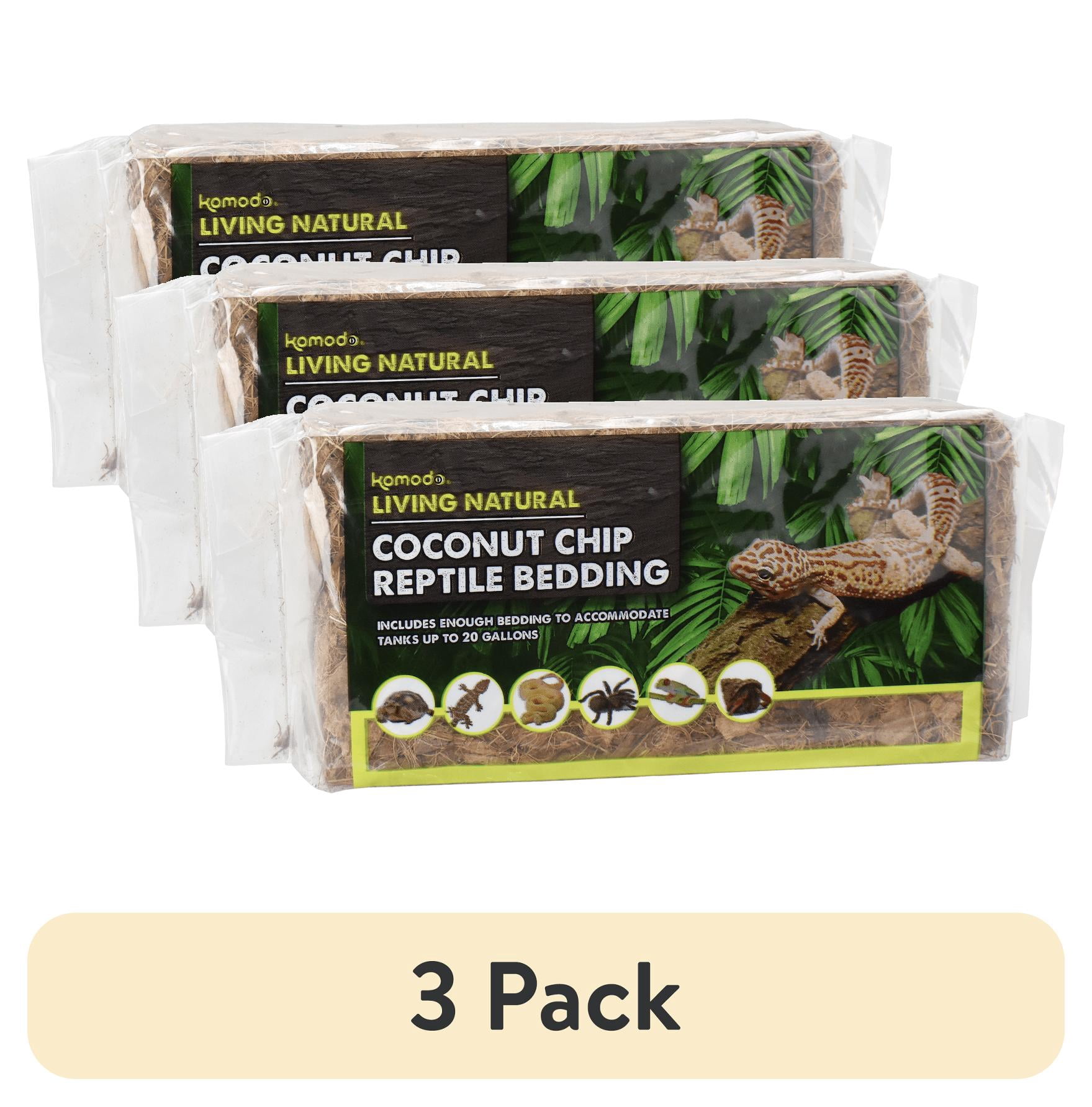 (3 pack) Komodo Coco Brick Reptile Bedding