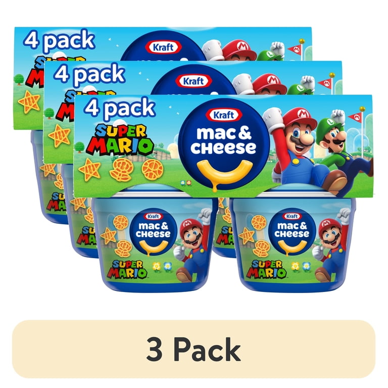 3 pack) Kraft Mac and Cheese with Super Mario Power-Up Pasta