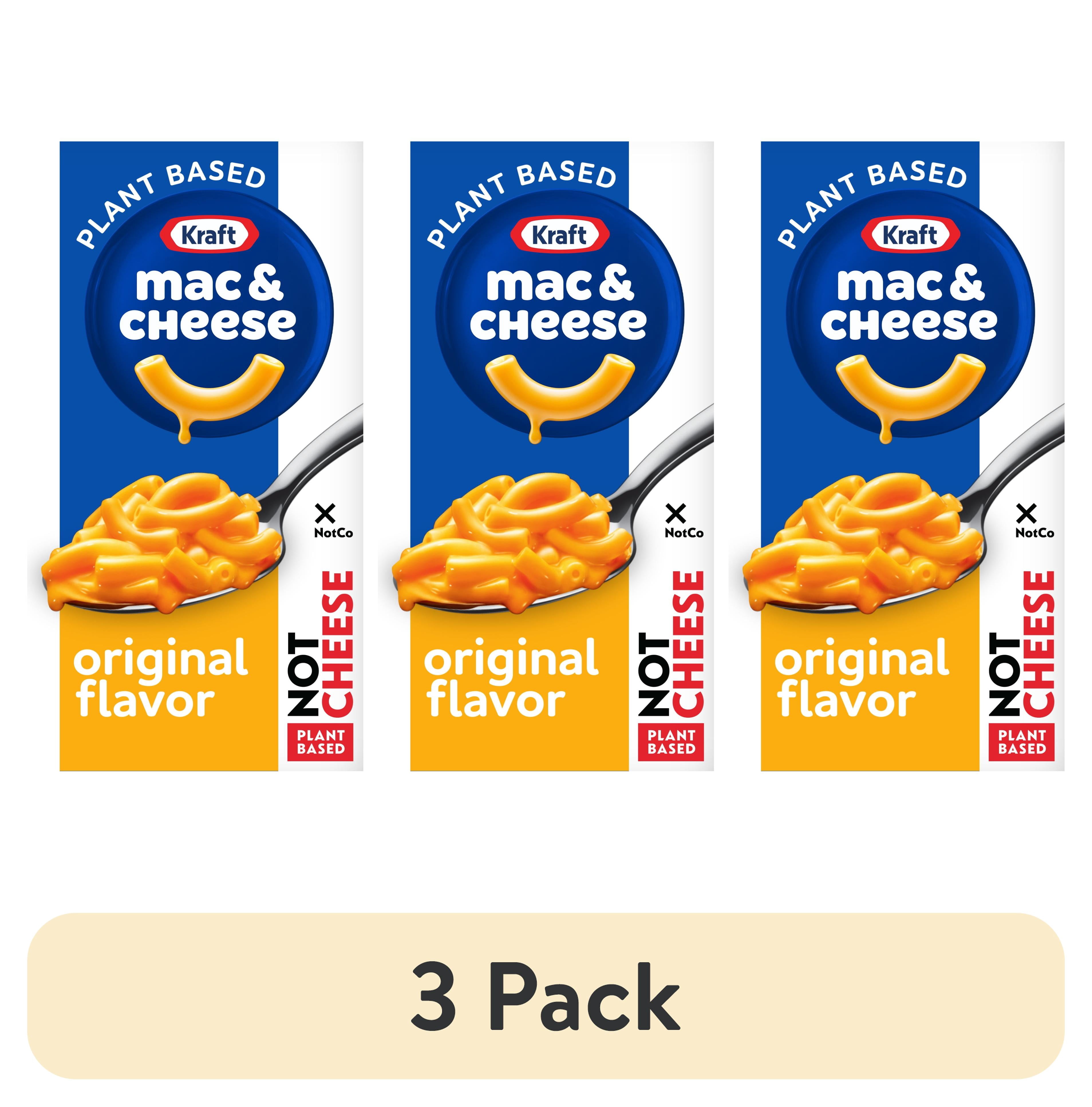 (3 pack) Kraft NotCo Lactose Free Mac and Cheese, 1 Box, Plant Based, Original Flavor, No Artificial Dyes, Good Source of Iron (15%), 10g of Protein (8% Daily Value), 6 oz