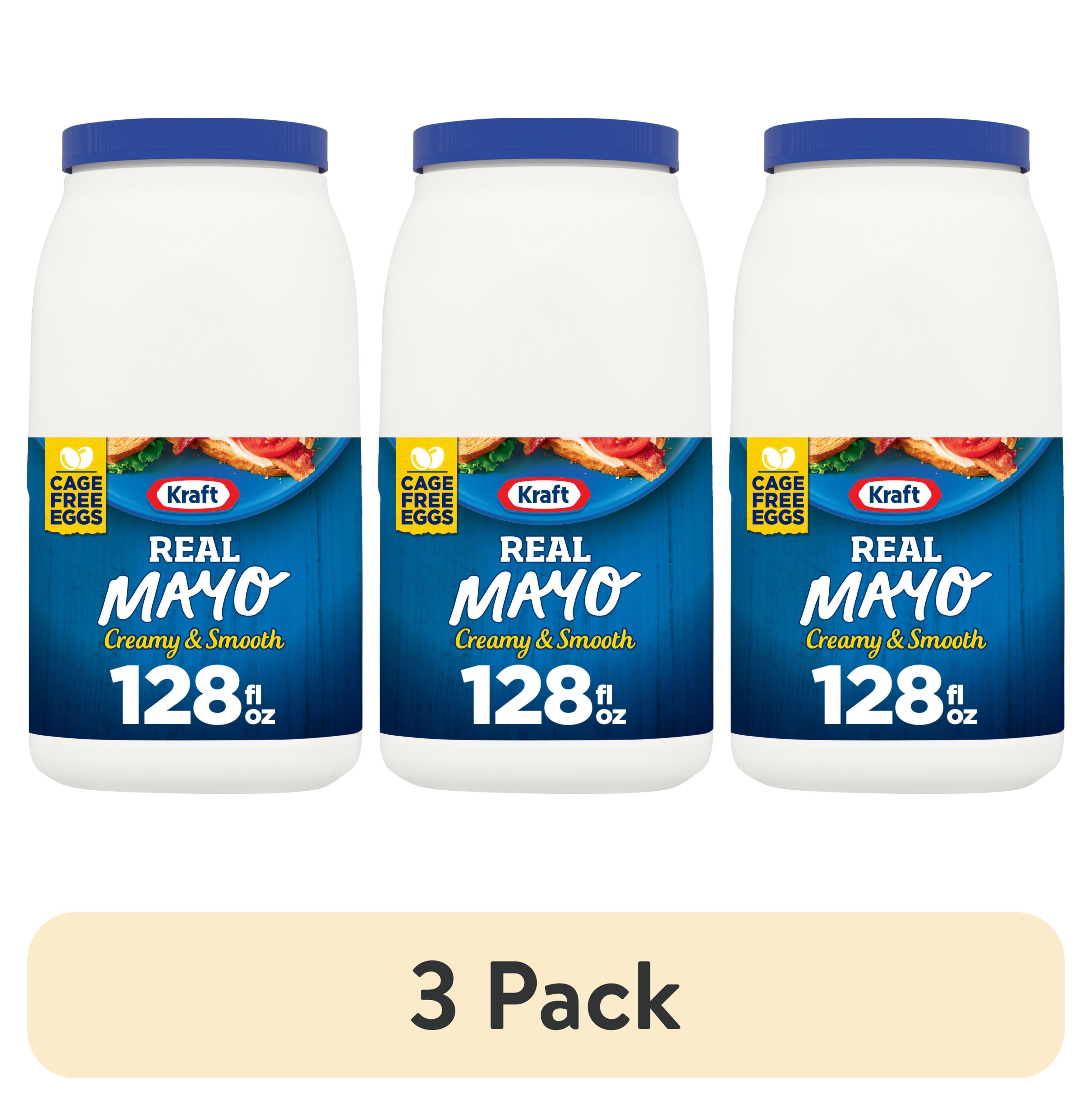 (3 pack) Kraft Real Mayo Creamy & Smooth Mayonnaise, 1 gal Jug