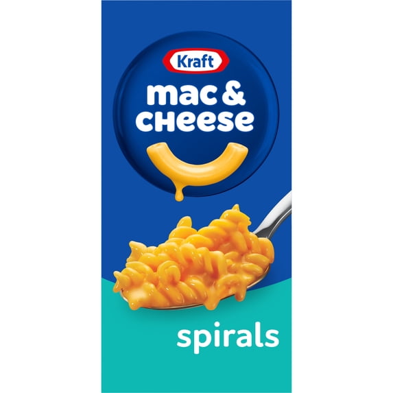 (3 pack) Kraft Spirals Mac and Cheese, 1 Box, for Easy Dinner or Dinner Sides, Original Flavor, No Artificial Flavors, Preservatives or Dyes, 5.5 oz